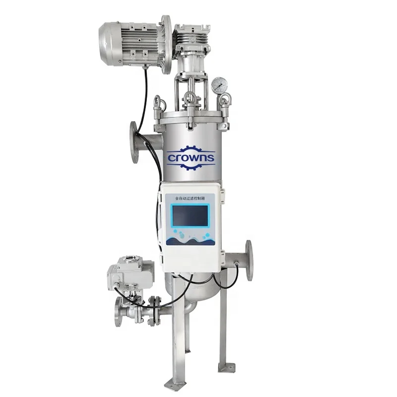 Customized Automatic 10 micron precision self cleaning filter housing machine for  Lithium industry emulsion filtration