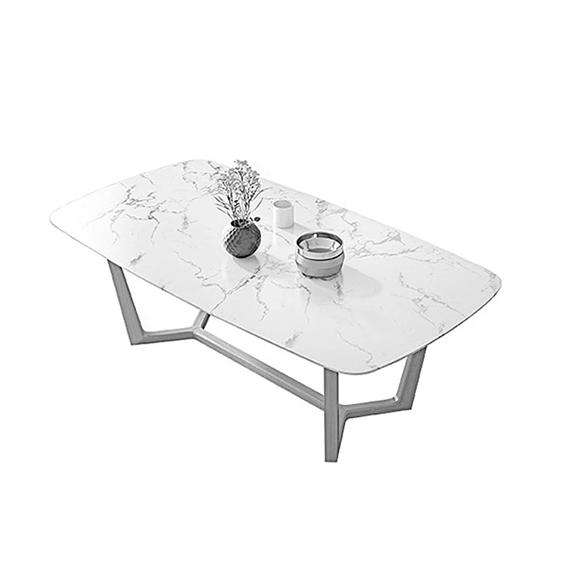 Wood Dining Room Table Set Home Furniture Ash with Marble Top Wooden Legs New Modern dining table