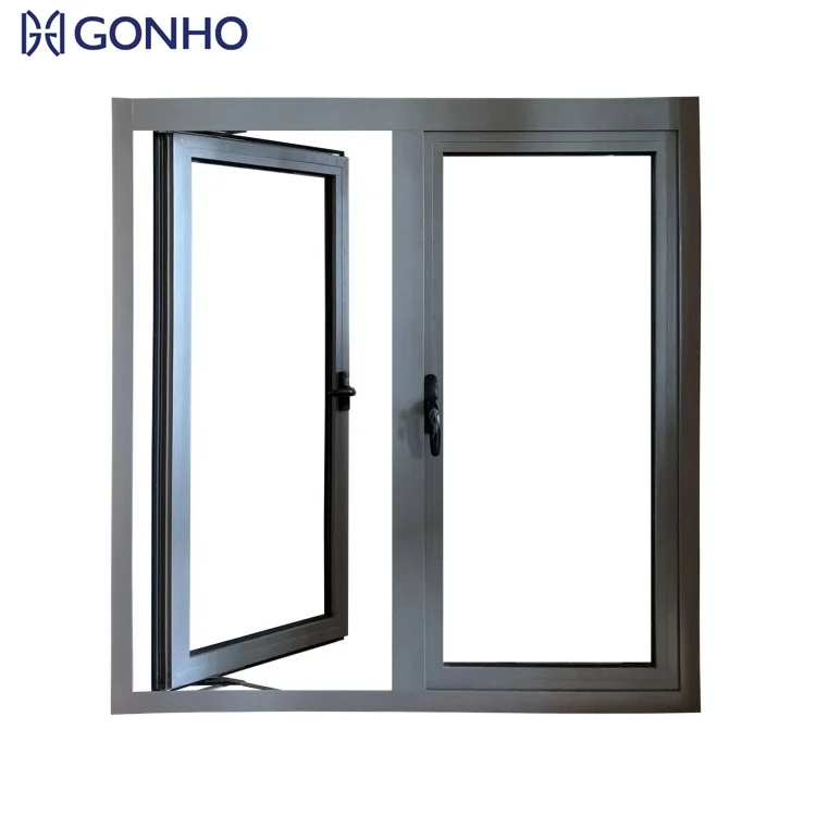 Smart Home Design Interior Windows Hurricane Impact Glass Windows Aluminum Alloy Casement Windows