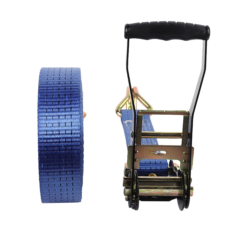 Factory Customizable 2INCH 3TONs Ratchet Tie Downs 10M J-Hook Cargo Lashing Belt Tie Straps Direct from China Manufacturer