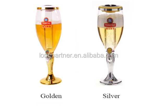 Customized Branding Beer Dispenser,Draft Beer Tower With Ice Tube Cooling.