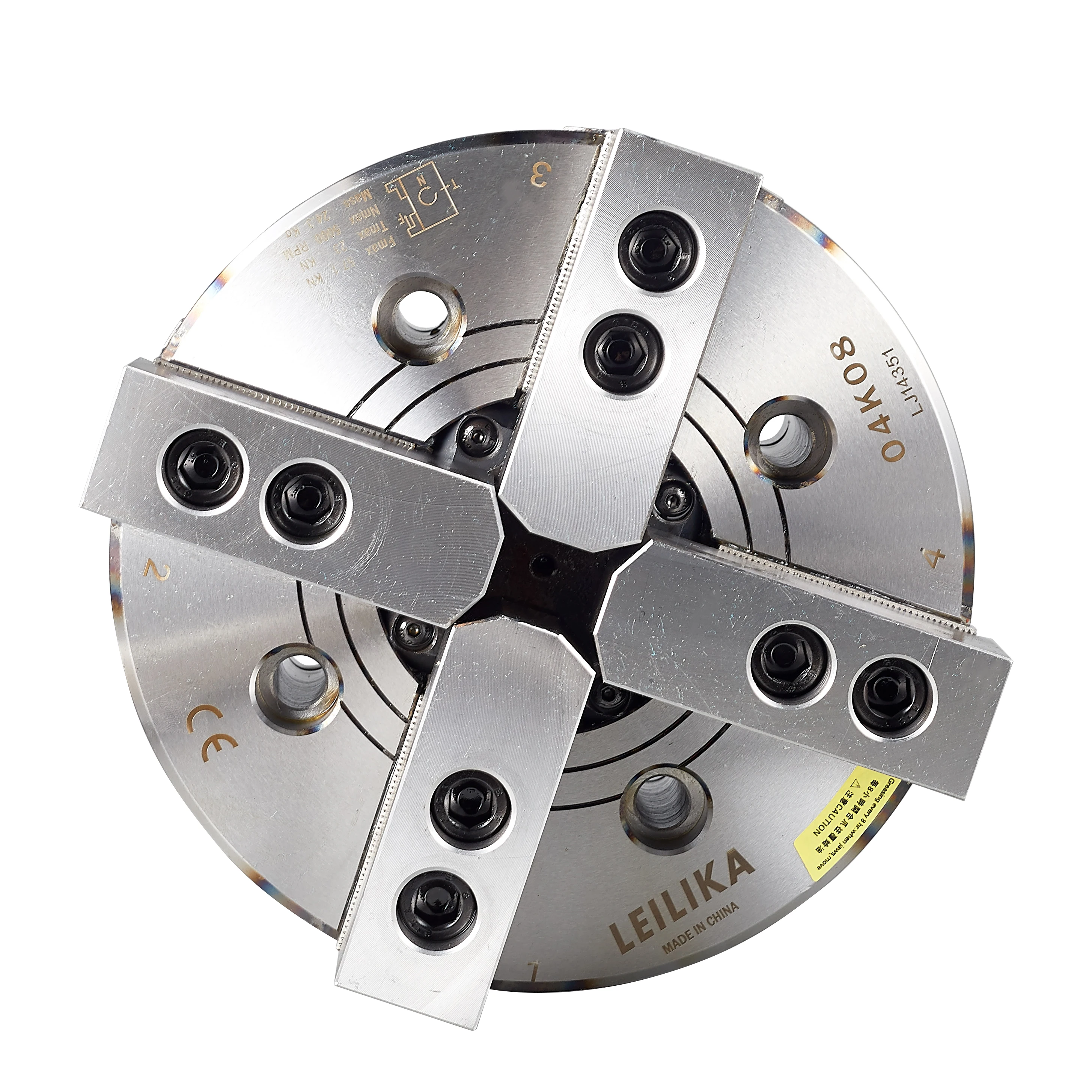 4 Щековая патроны токарные со сквозным отверстием гидравлический патрон станка с ЧПУ механизированный патрон