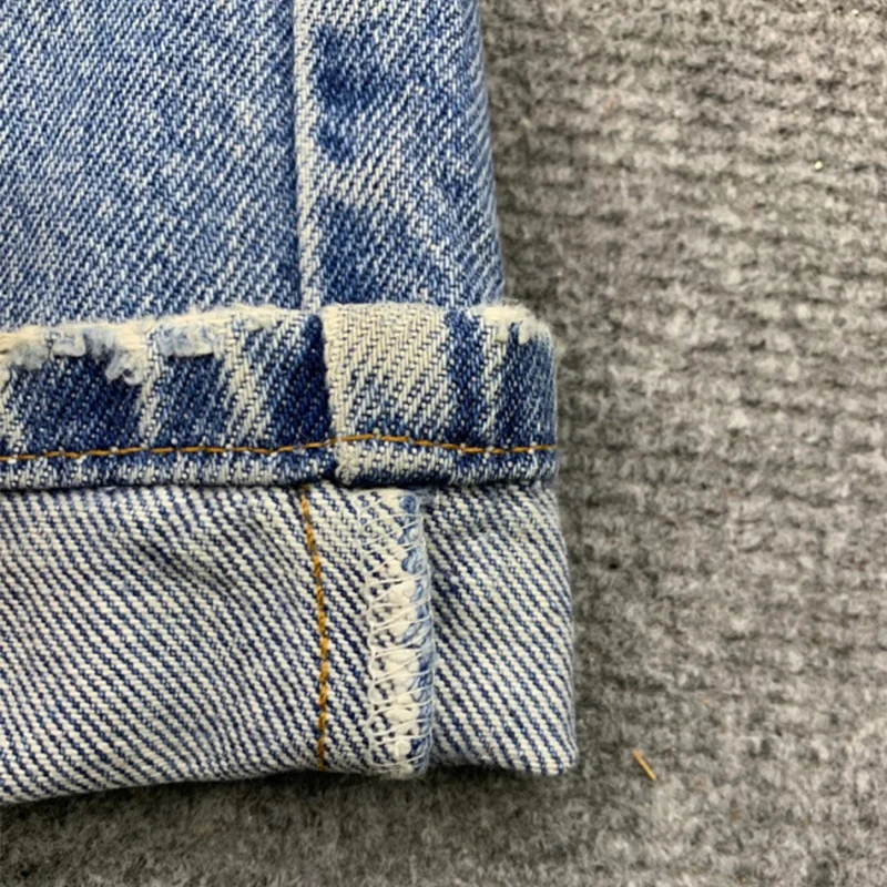 DiZNEW popular solid color print denim factory shiny green stone wash paint best quality slim men denim pants jeans