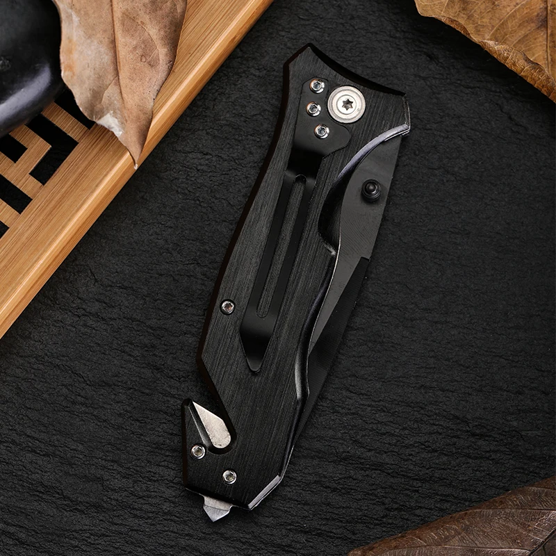 Practical High quality Steel Blade 3Cr13 Outdoor Folding Knife Pocket Knife Wilderness Survival Knife With Aluminum Handle