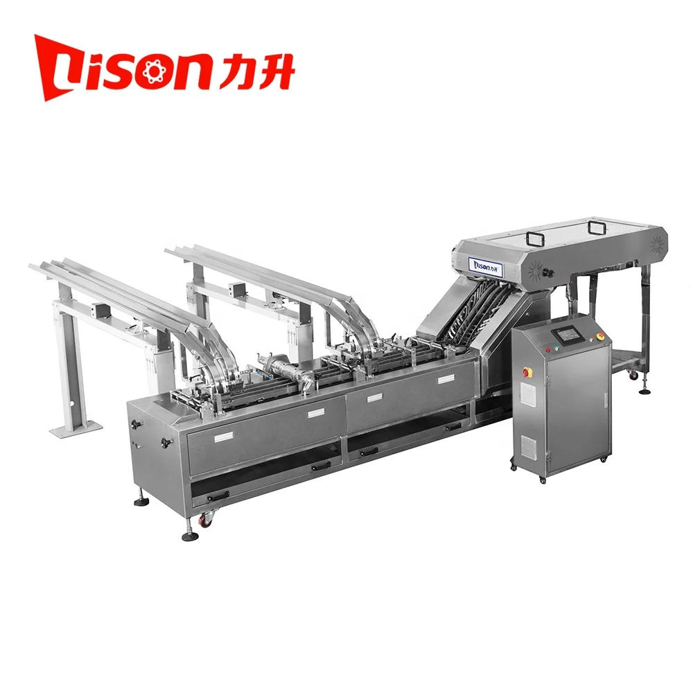 High Quality and Fast Speed Horizontal Cream Filling Stack Cookies Biscuit Sandwiching Machine Factory Price