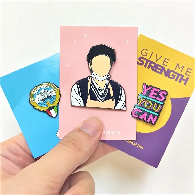 Manufacturer Metal Pins No MOQ Personalized Character Design Customized Hard Enamel Pins Soft Enamel Pins With Backing Card