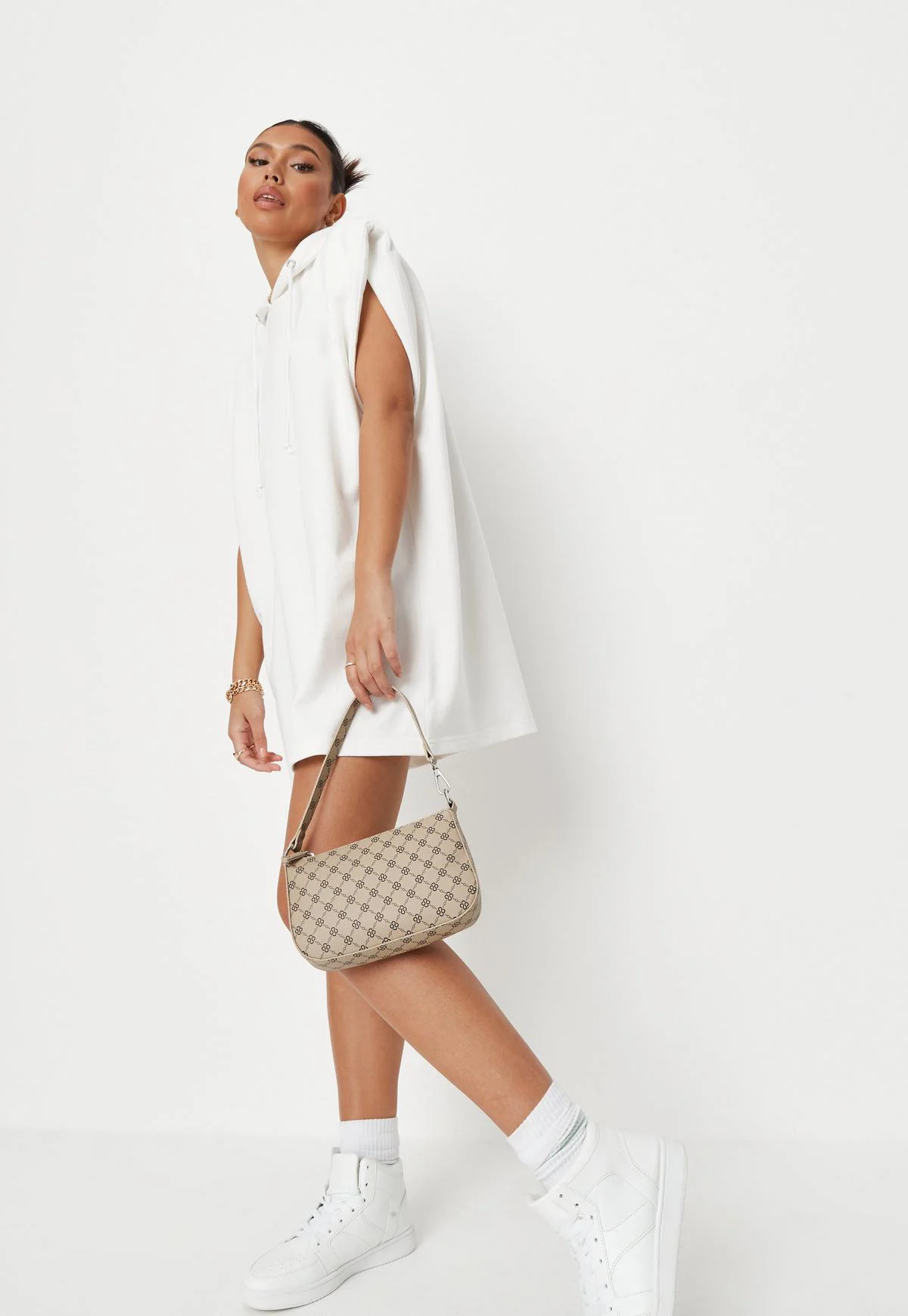 Street Wear Sexy Dresses Hoody Custom Printed Blank 100% Cotton Tshirt Dresses Women Summer Sleeveless Hoodie Dress