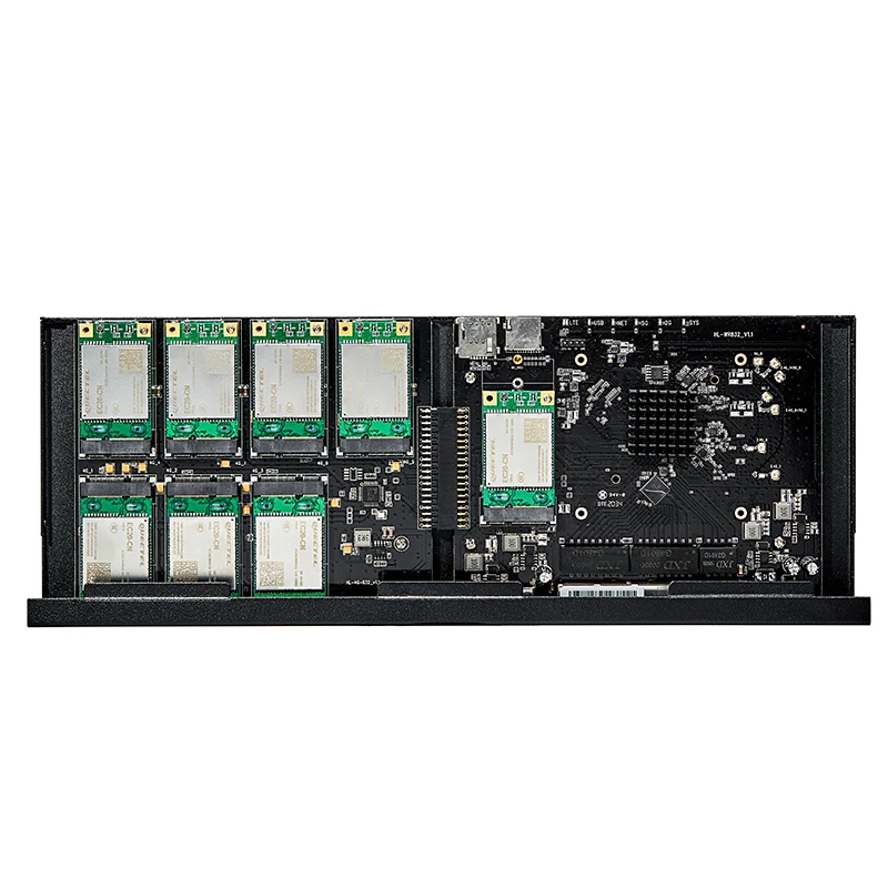 
IPQ4019 Eight Sim 4G Lte 8 Modules 8 Sim Cards Wi-Fi Network Wifi Router Dual Band and Gigabit multi network aggregation router 
