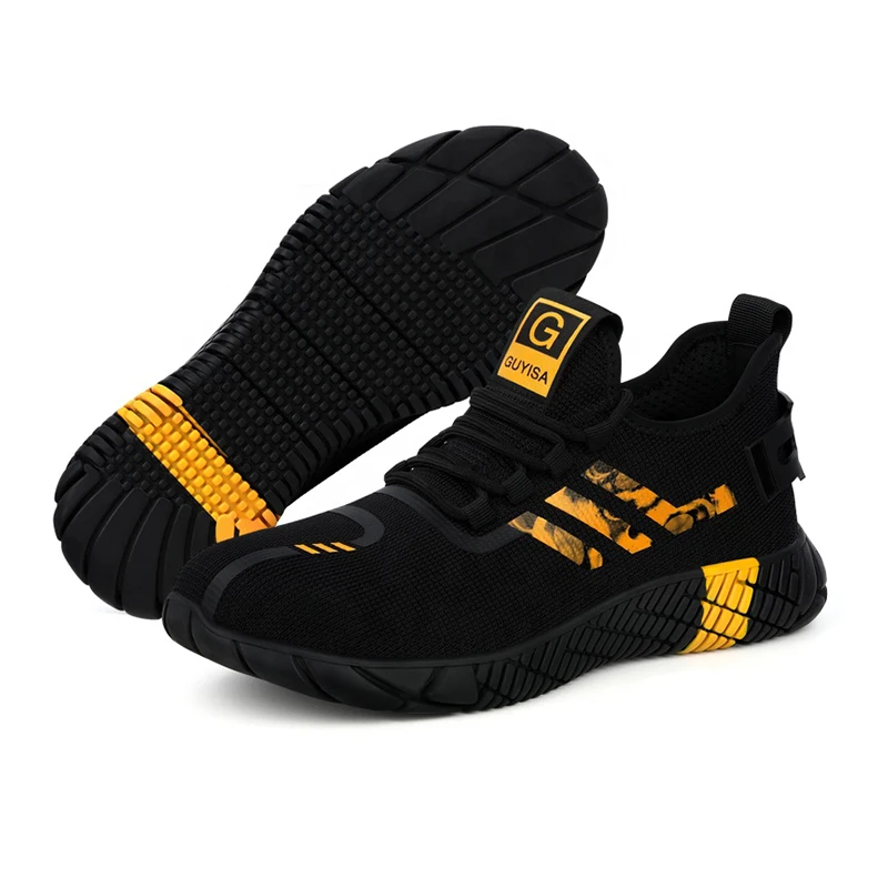 GOTAN 2022 Hot Selling Industrial Protective Fashion Breathable Work Boot Casual Trainers Steel Toe Safety Shoes for Men /safety