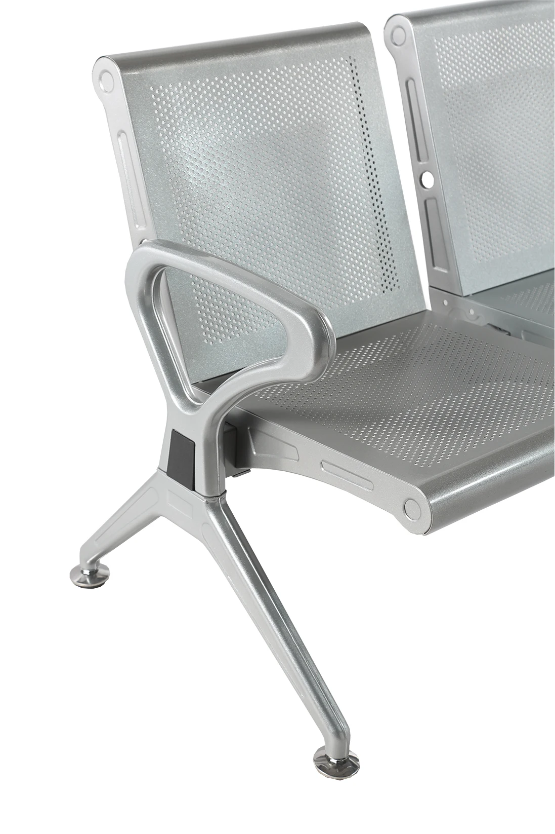 Hot Sale Steel Bench Seating Public 4 Seater Airport Mental Office Waiting Chairs