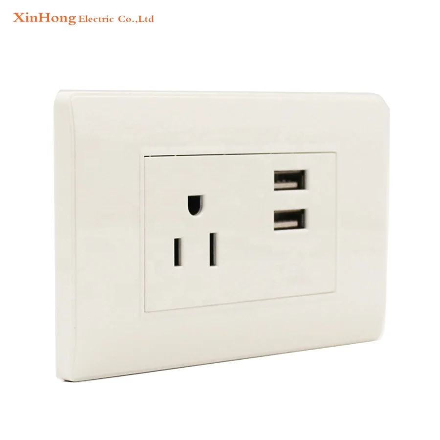 
Hot sales south usa model usb electrical industrial household wall switches sockets 