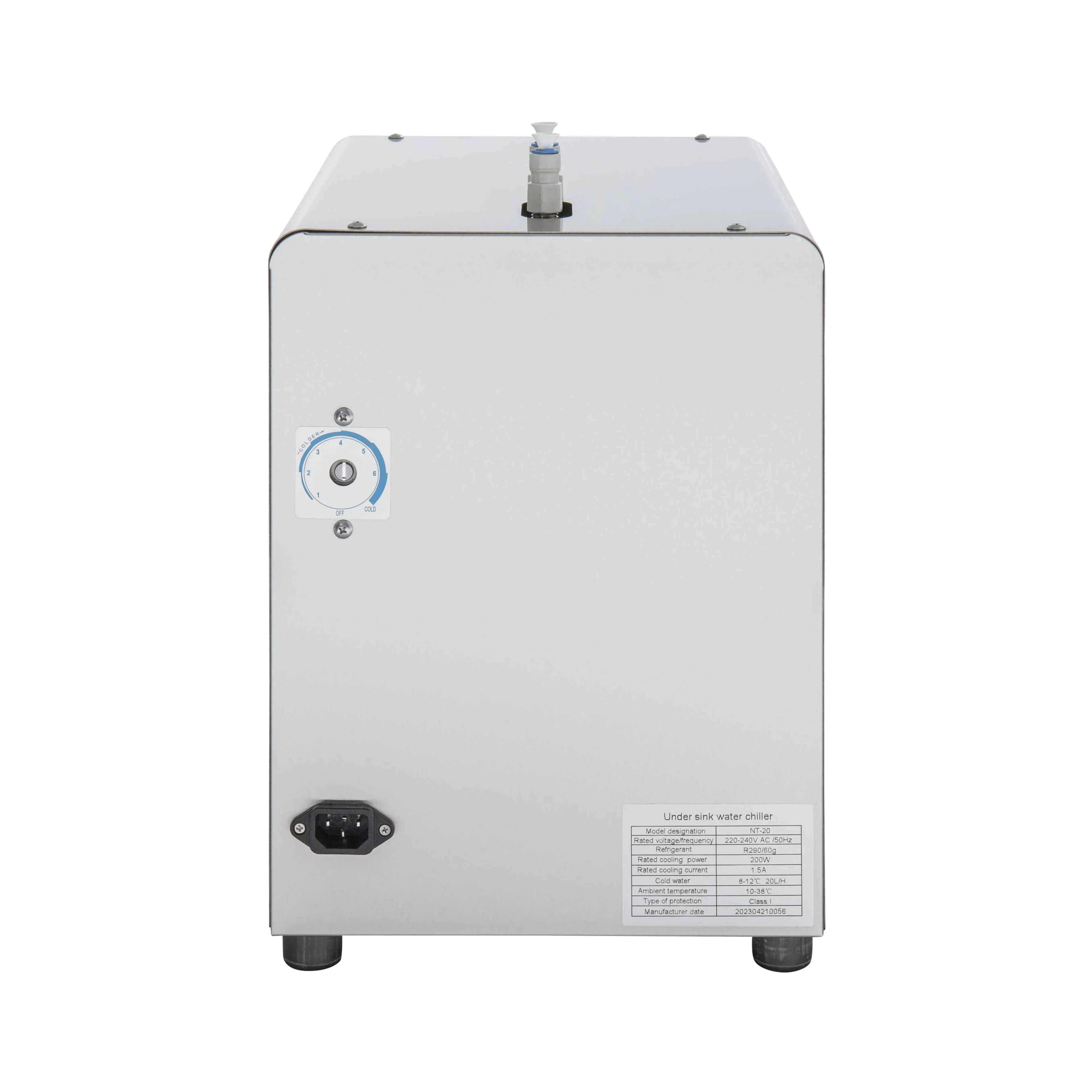 under your counter top  chill  20 litres of chilled an hour compact remote water chiller cooling unit for drinking fountain