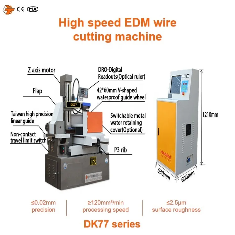 Long Service Life Positioning Accuracy Cnc Fast Mini Eco-Friendly Local Voltage Edm Wire Cut Machine