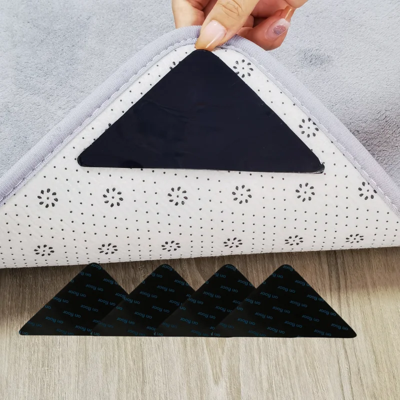 Premium Adhesive Free Corner Non Slip Carpet Sticker Floor Mat Anti-Slip And Reusable Rug Gripper