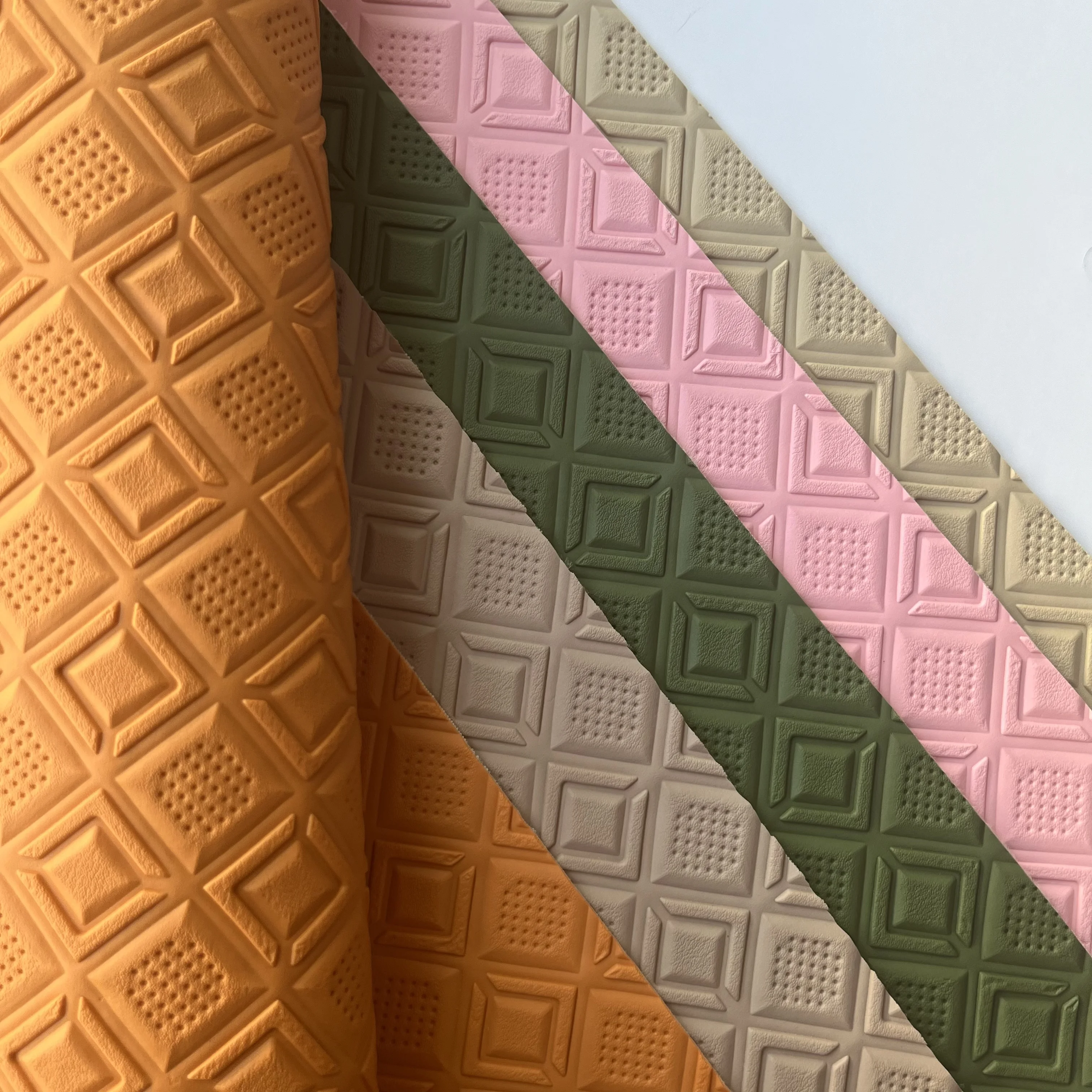 PVC Artificial Leather New Arrival Customized Design Backing Quality Fabric for Bags Sofa Furniture Bed Car Seat Cover Decorate