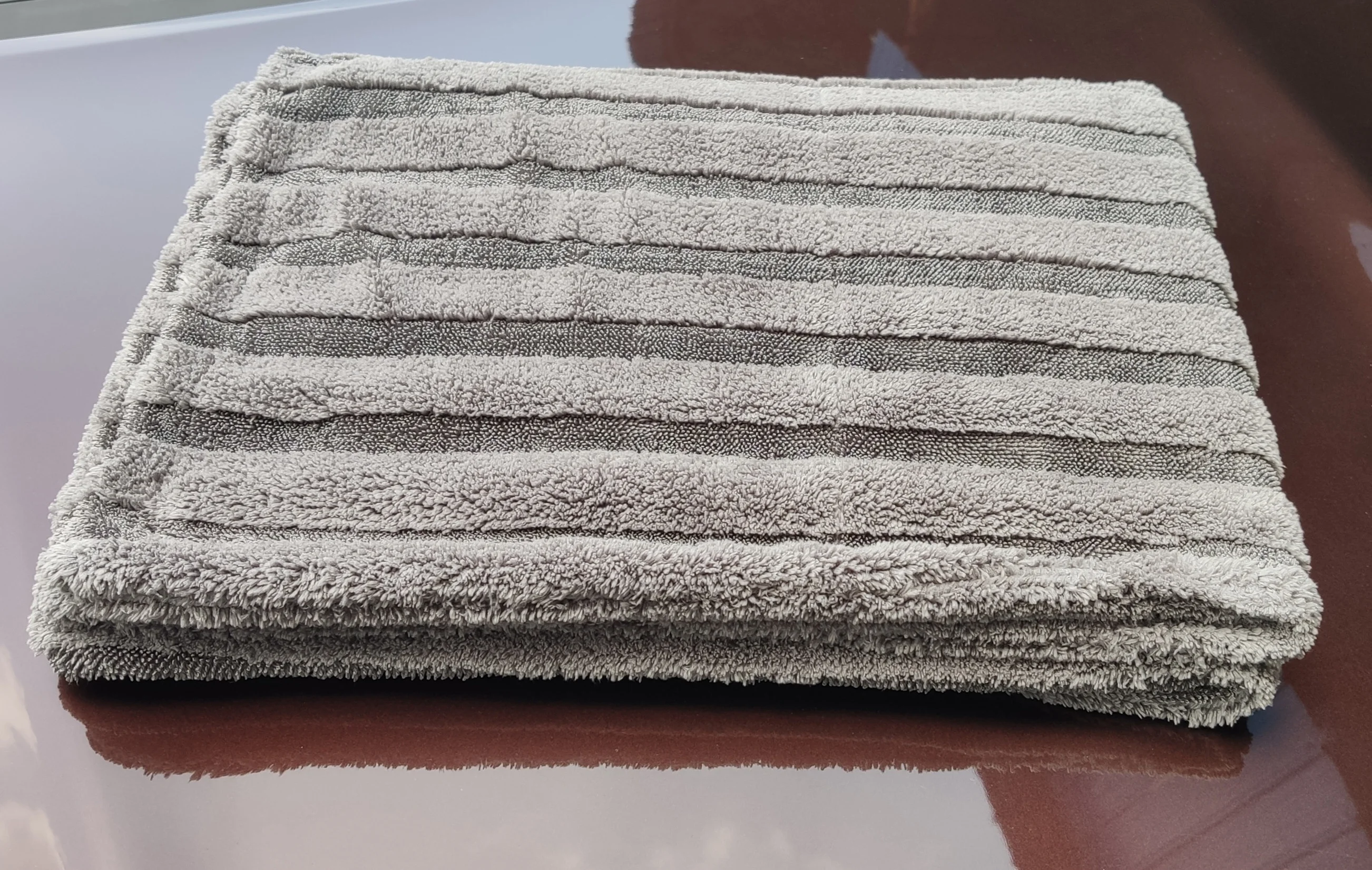 Premium 70x90cm Dual Layer Car Detailing Microfiber Twisted Drying Towel, Hybrid Twister Towel for Car Drying