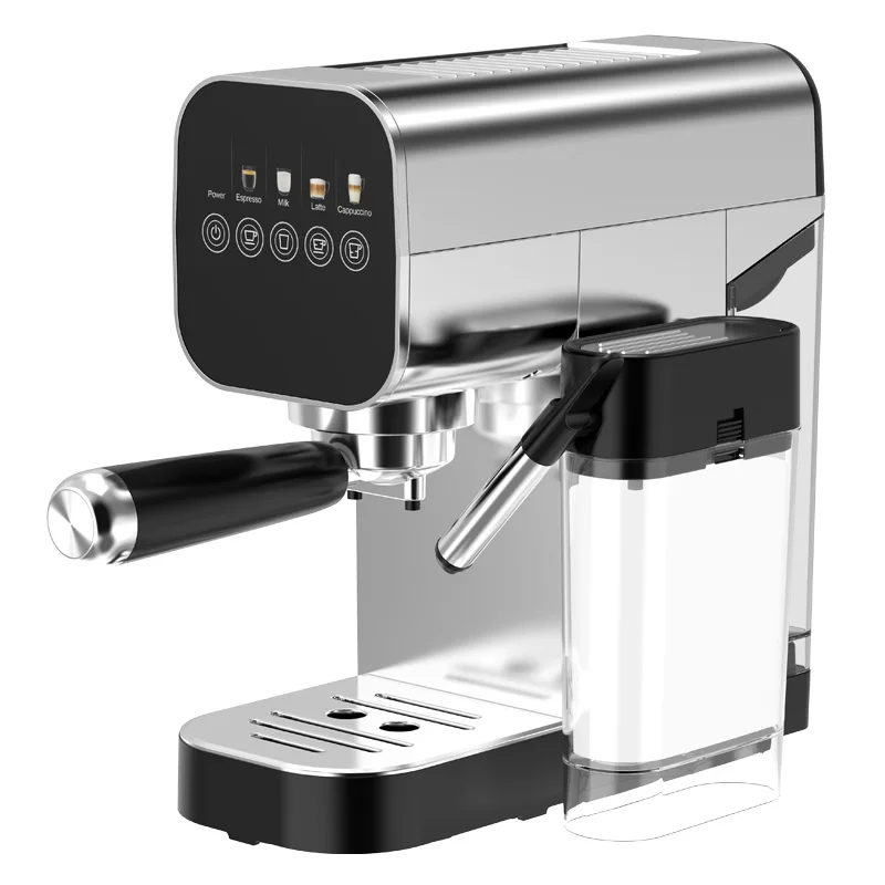 New cappuccino Latte expresso coffee machine 20bar powerful pressure pump electric professional coffee machine with milk frothe