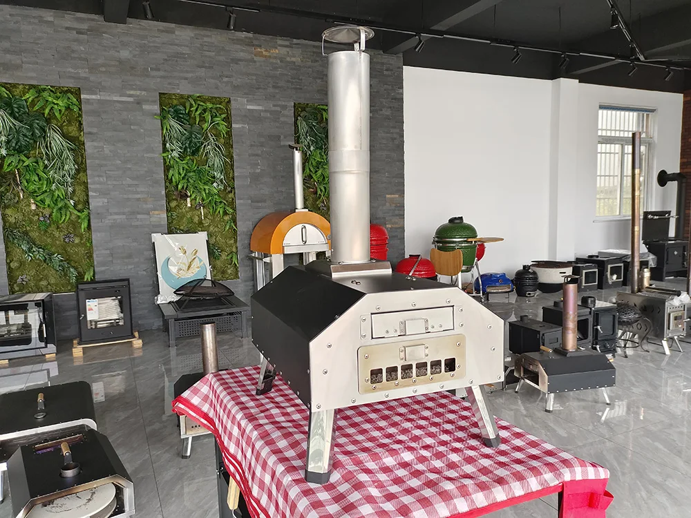 Party essentials portable  outdoor fast heating pizza oven wood fire brick oven pizza