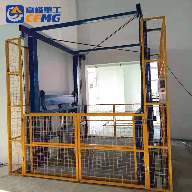 Customized Cargo Elevator Hydraulic Goods Lift Vertical Freight Elevator Electric Cargo Lift for Warehouse