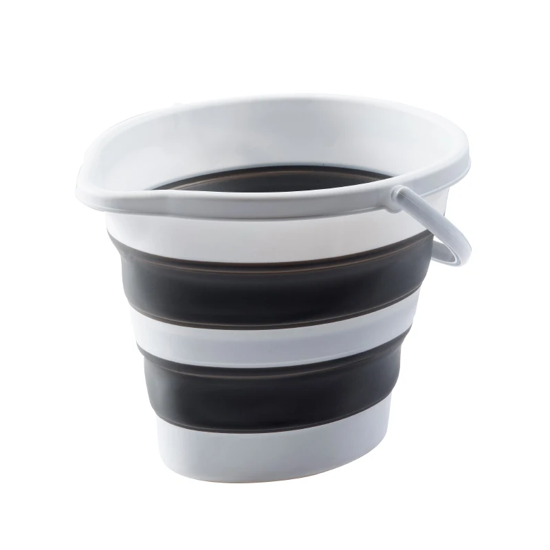 Collapsible Plastic fold water Bucket with 2.6 Gallon (10L)  Foldable Round Tub for House Cleaning Space Saving Outdoor Camping