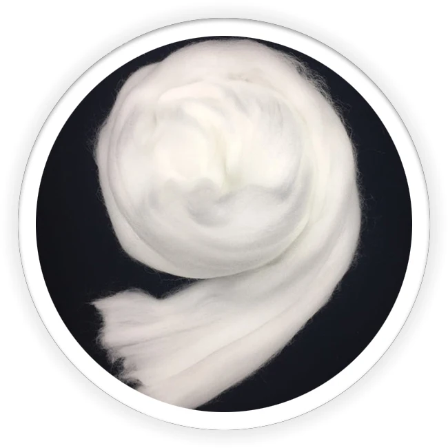 
3D semi dull PA 6 /nylon staple fiber top for wool blend yarn spinning 