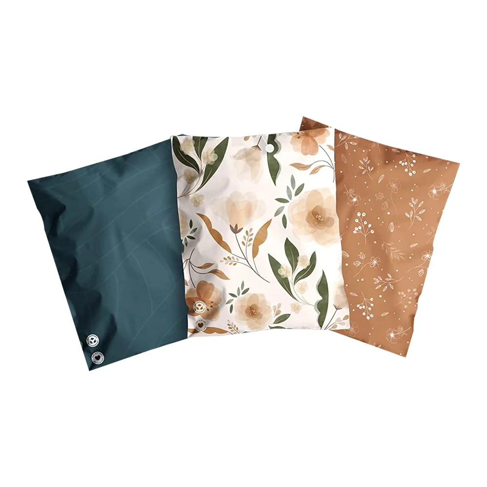 Hot selling wholesale 100% biodegradable sustainable cornstarch ecofriendly disposable fashion compostable colorful mailing bags