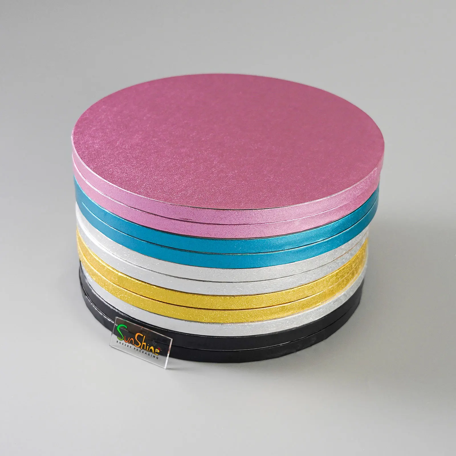 Cake Stand Cake Drum Bases Boards Round Gold Wholesale Silver Round MDF Paper White