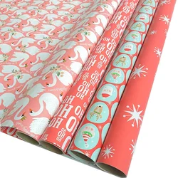 Factory sale gift wrapping paper CMYK printing roll paper golden printing paper