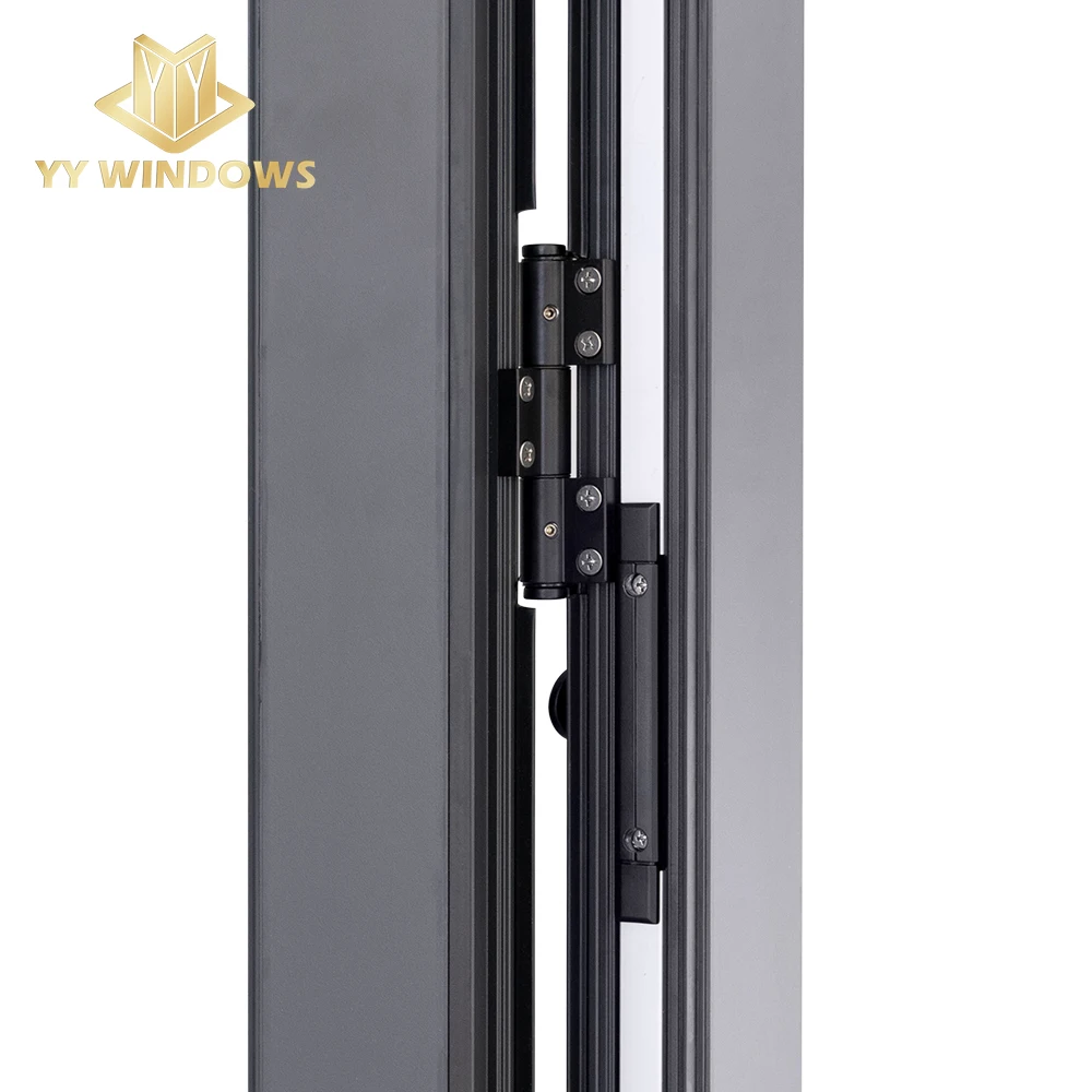 Factory directly supply high quality aluminum glass bi folding door for balcony