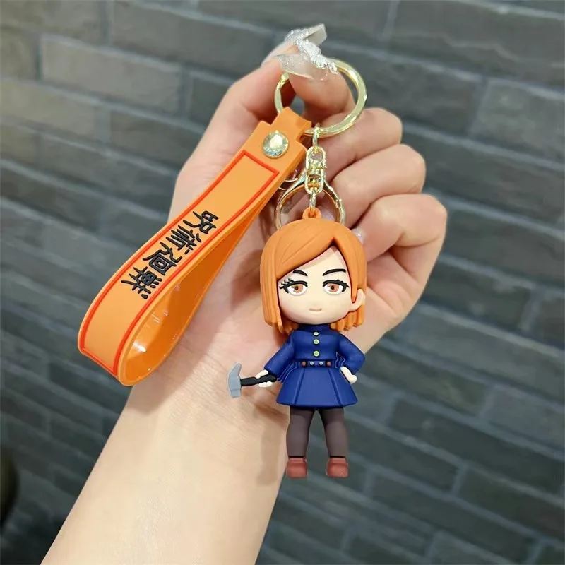 new 5 Design factory outlet Japanese anime Jujutsu Kaisen keychain 3d pvc rubber key chain Jujutsu Kaisen keycha