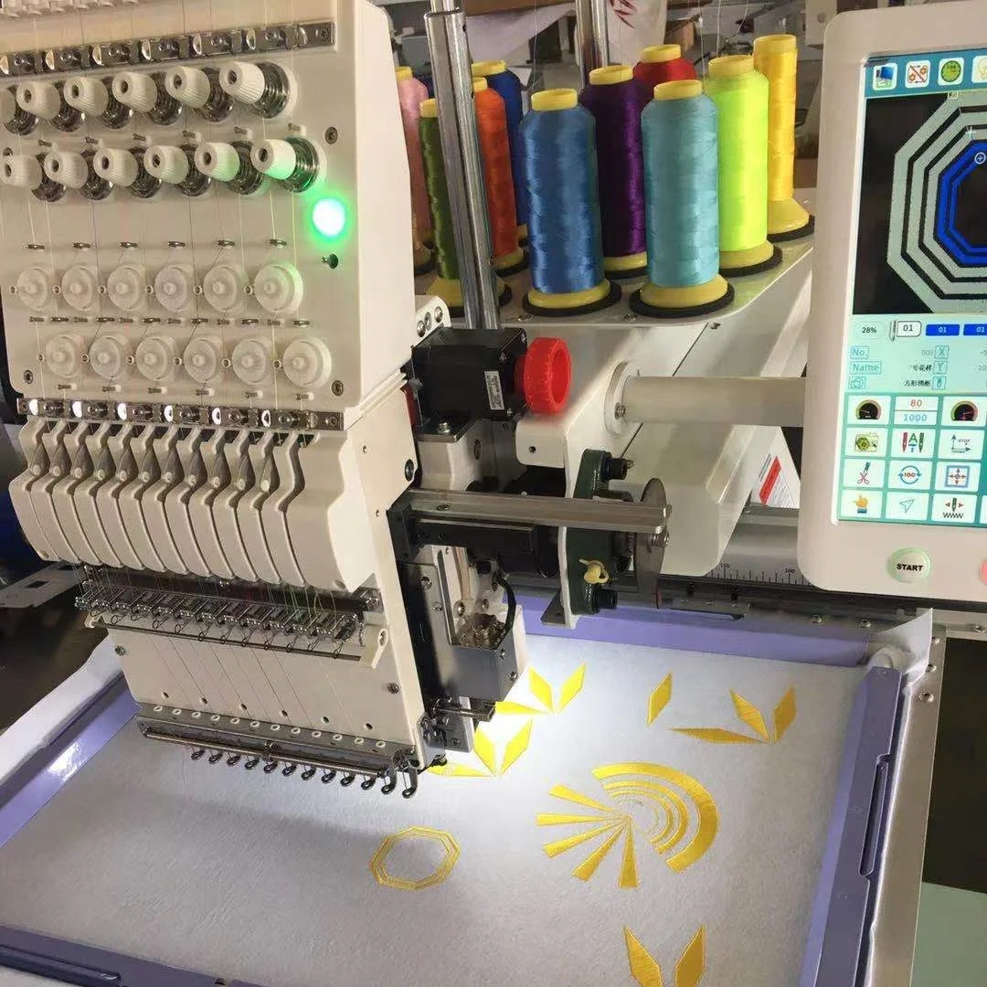 Industrial Multi needles Logo Automatic Hat 1/4/6 Head Computer Embroidery Machine Computerized Hat embroidery machine  for Sale