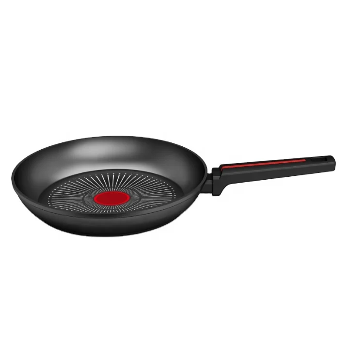 Best Selling Manufacturer Aluminum forged Pans Nonstick Cookware frypan with red dot temperature indicator