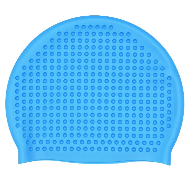 In Stock Silicone Swimming Hat Custom Logo Waterproof Swim Hat Bubble Hat for Water Sports