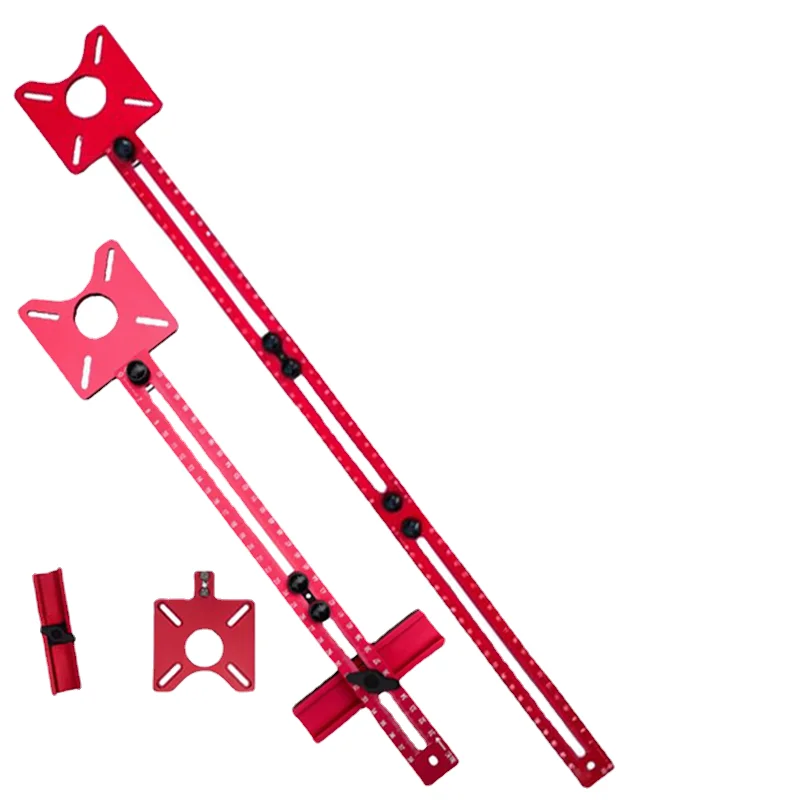 1Pc 3 in 1 Router Milling ,Cabinet Hardware Jig Drawer Hole Drilling Template,Cutting and Tool