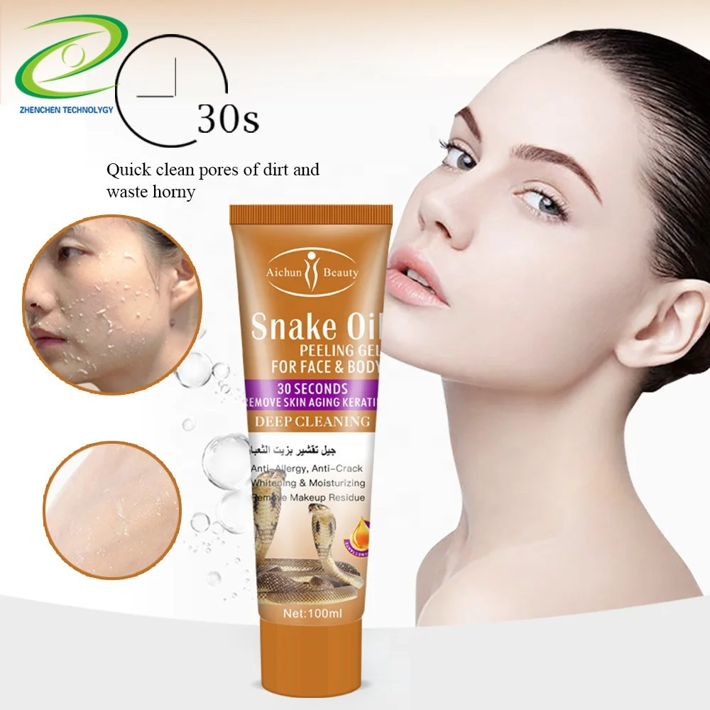 Moisturize Repair Fine Lines Exfoliating Body Cream Snake Oil Snail Exfoliate Dead Skin Gel Body Exfoliator Gel