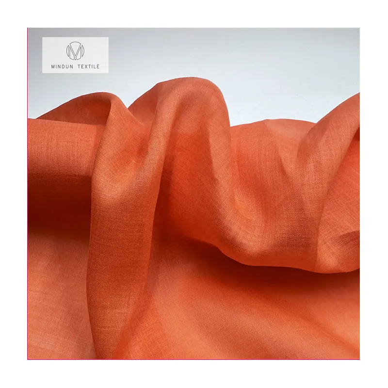 Mindun 2024 Hot Selling 42S Ramie Digital Print Clothing Fabric For Summer Cool Shirt Dress Fabric