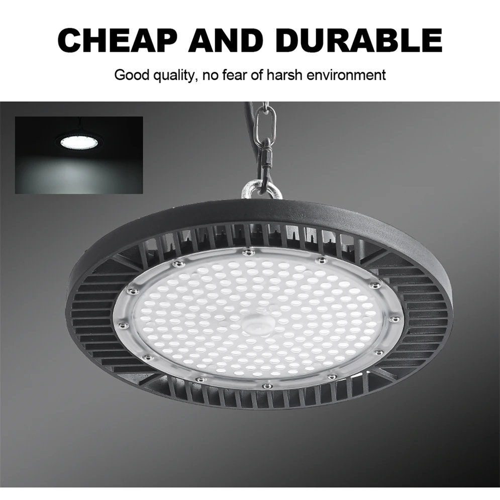 100w 150w 200w warehouse lighting ip65 waterproof ufo led high bay light