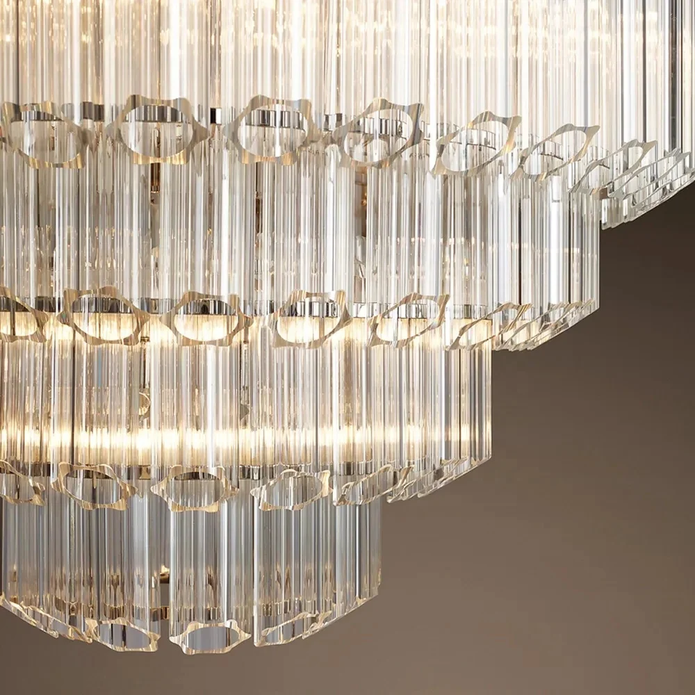 chandelier modern luxury large chandeliers round plum blossom flower tube crystal glass chandelier for wedding villa home light