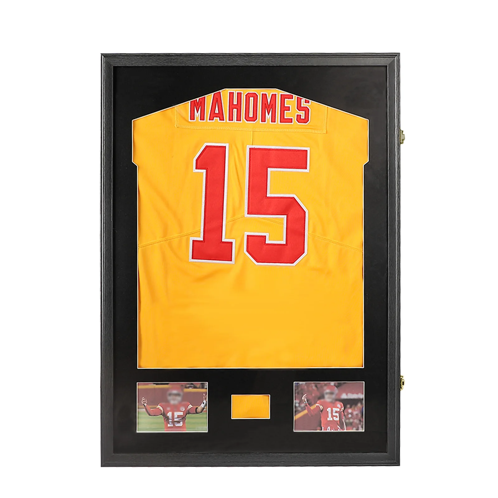 Jersey Frame Display Case Wooden Wall Mounted Black Shadow Box for Baseball Basketball Football Soccer Hockey Sport Shirt