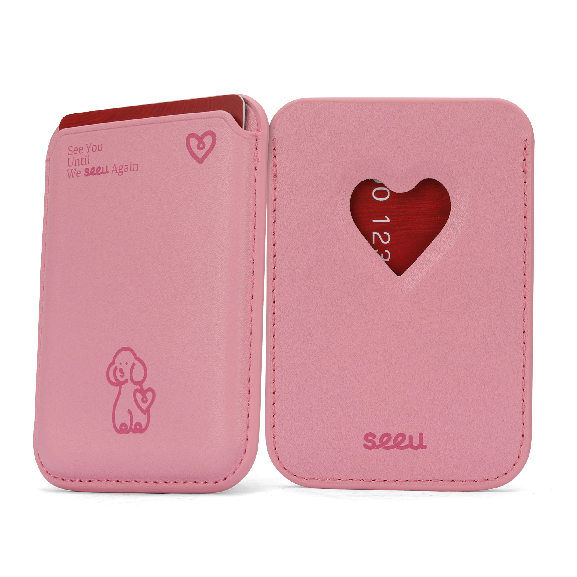 2024 Hot Sale Business Magnetic Wallet For Phone Card Case RFID Blocking Minimalist PU Leather Card Holder Wallet