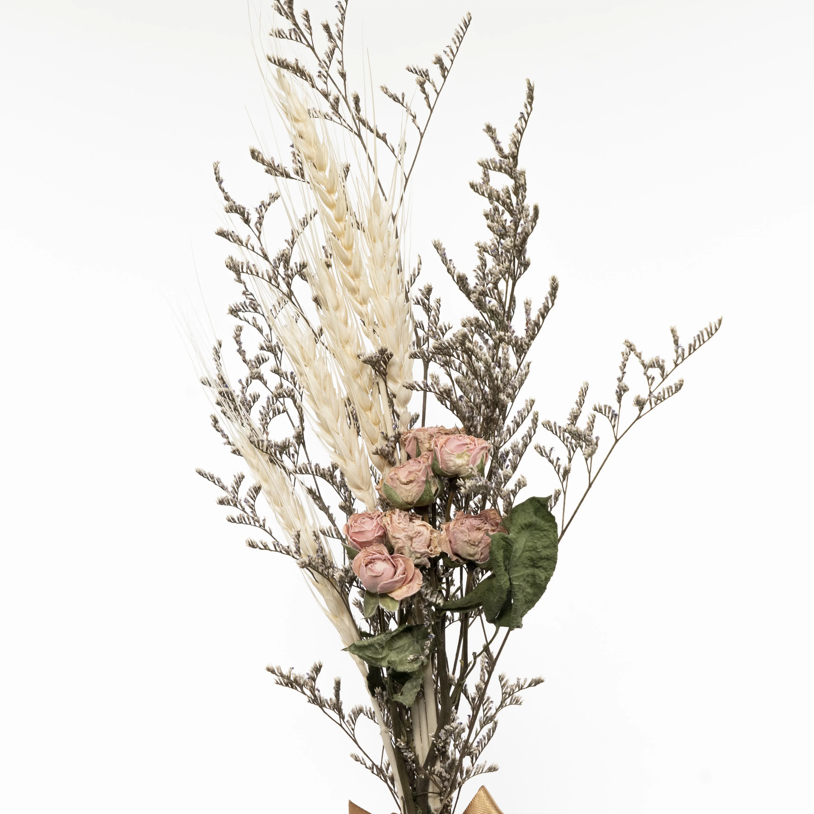 Wholesale Amazon Hot Selling Home Kitchen Wedding Arrangements Decoration Daisy Caspia Statice Rose Dried Flowers Bouquet