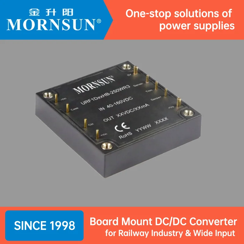 Mornsun URF1D15QB-75WR3 Board Mount DC-DC Converters 75W 15V 110V 43-160VDC