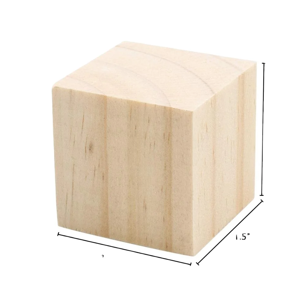 Wooden Cube   For Photo Blocks  Crafts