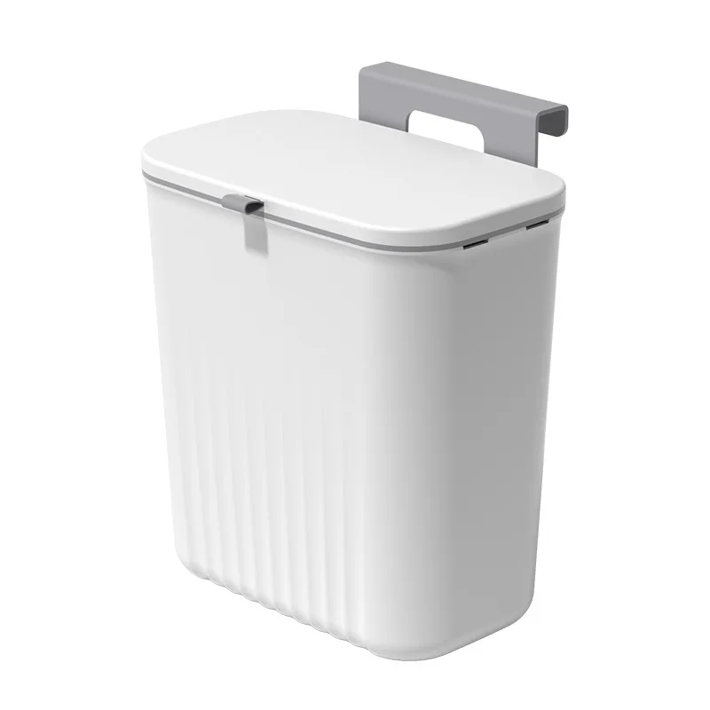 Sanitary napkins wall hanging bin with lid Sliding hanging kitchen waste storage pail