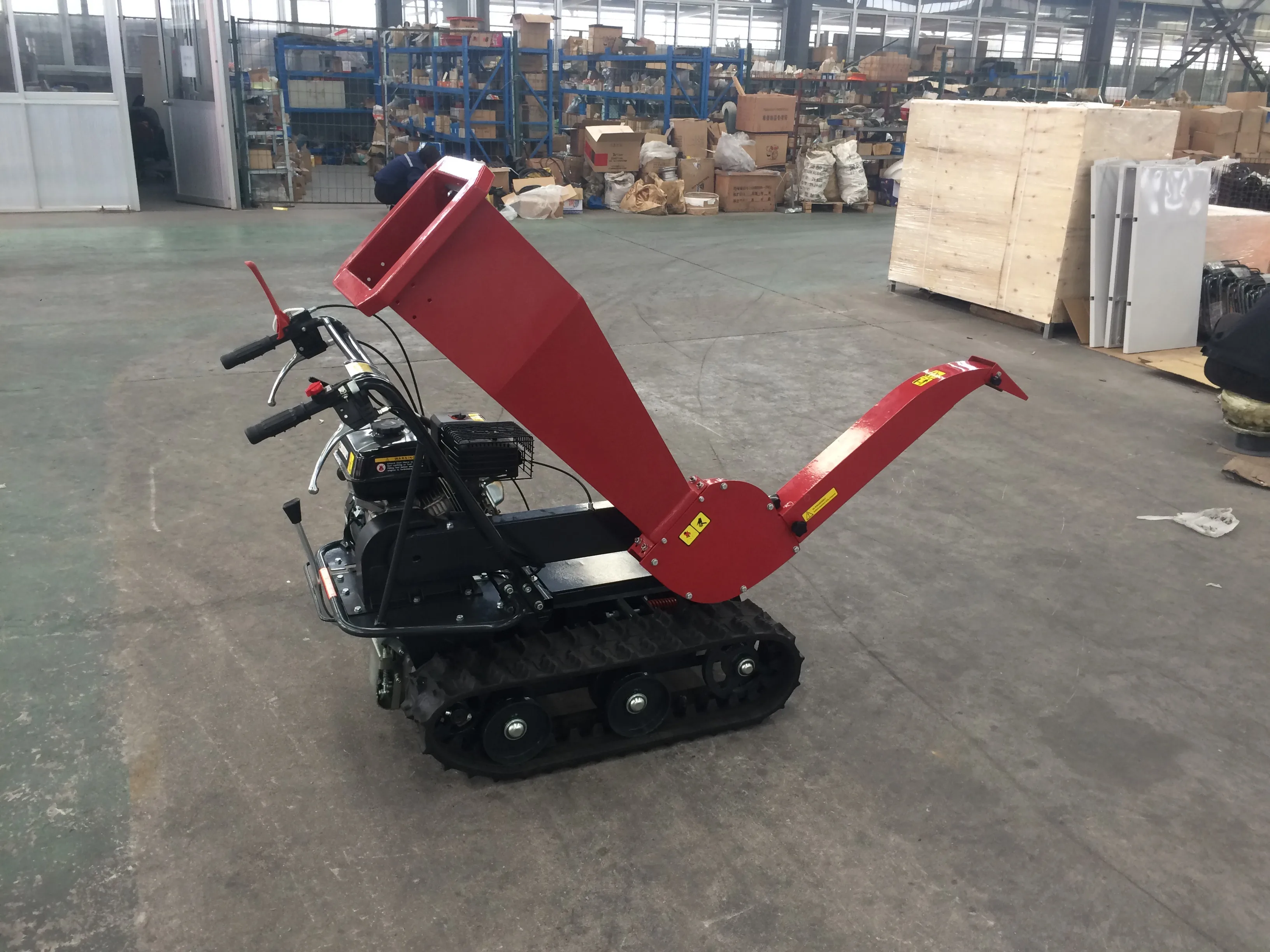 Professional Continuous Working Petrol Garden Orchard Agricultural Farming Industrial Wood Chipper Shredder Gasoline Engine