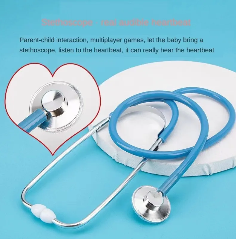 Educational Dentist Toy Wooden Mini Simulation Stethoscope Injection Game Role-playing Medical Kids Doctor Play Set Kits Toys