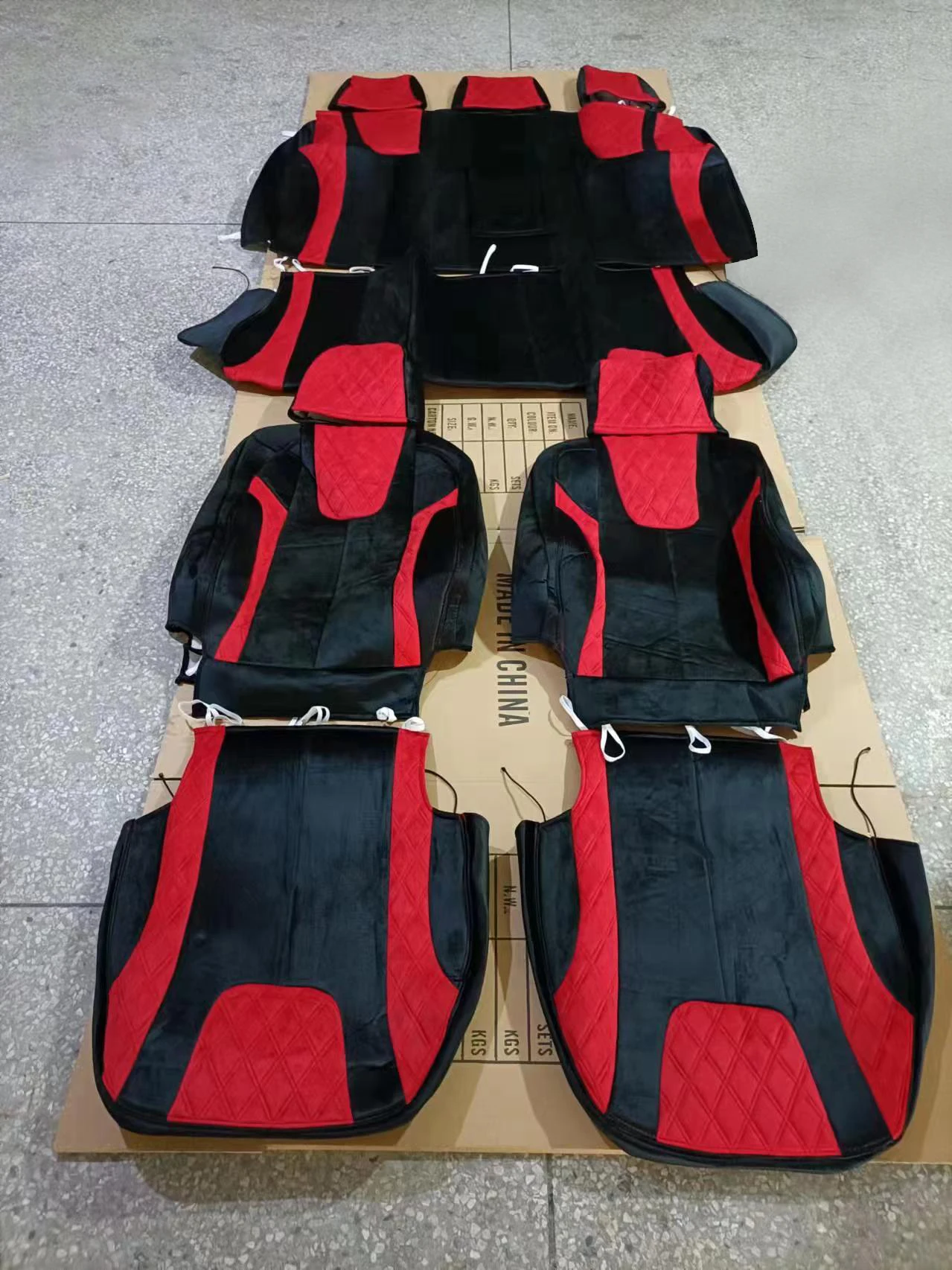 Full Set Universal Car Seat Covers Luxury Fashion Car Interiors Decoration Unique Diamond Design Universal Car Seat Covers set