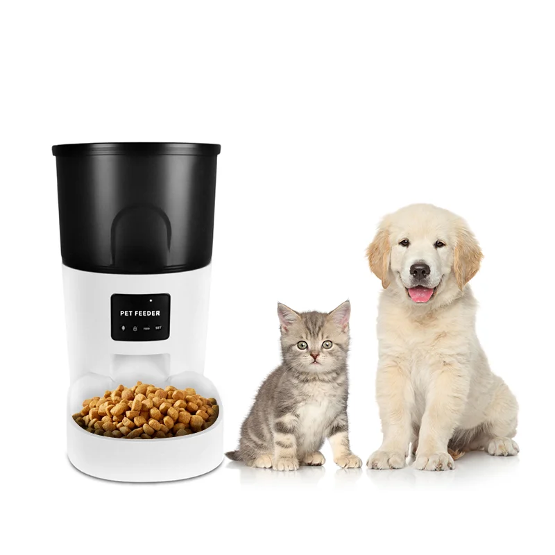 Smart Pet Feeder 4 Meals Daily Control Pet Food Dispenser Automatic Pet Feeder Dog Cat Food Container
