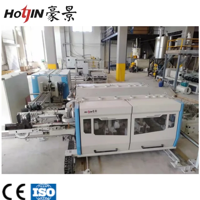 Automatic LVT flooring cutting and double end tenoner production line