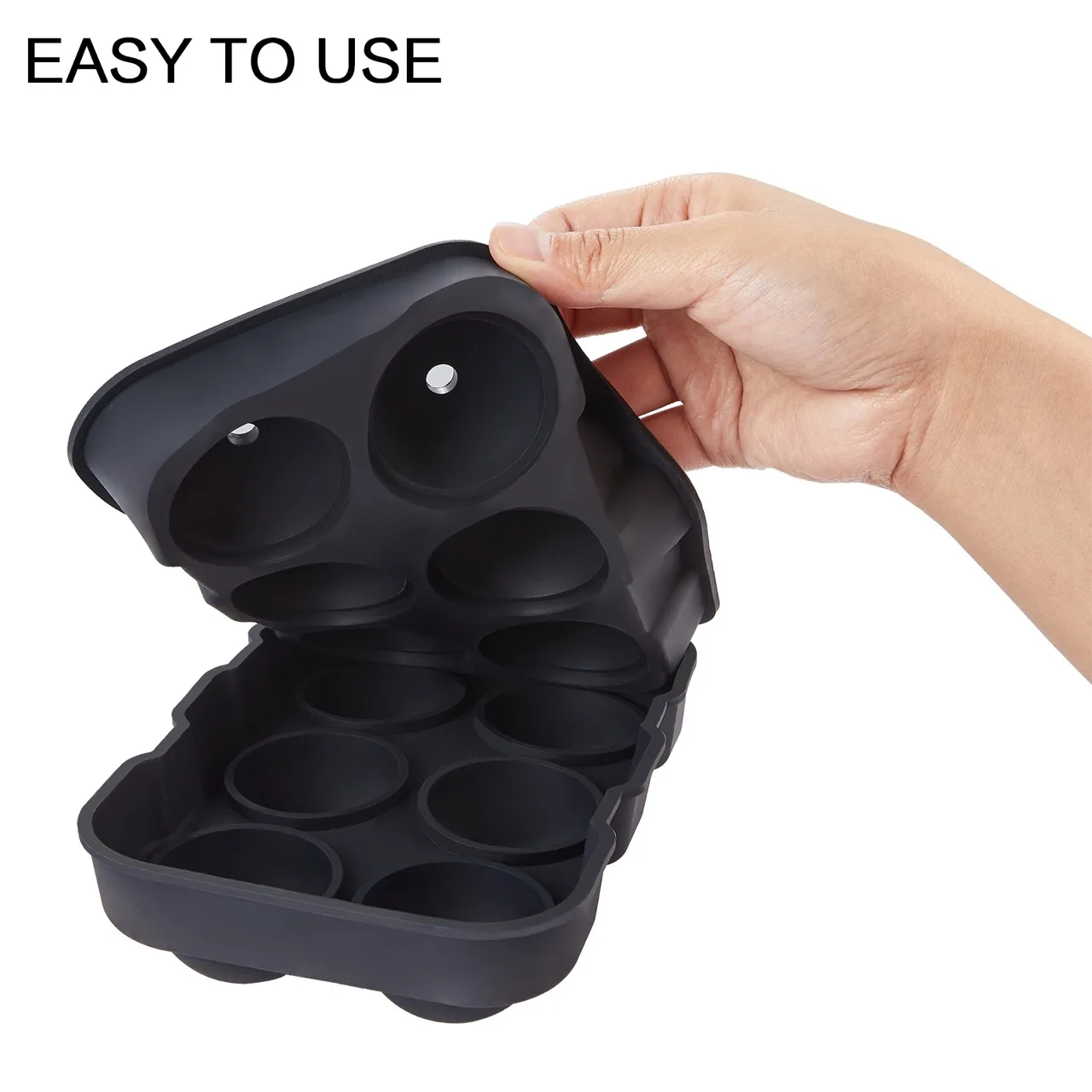 Лидер продаж, силиконовая круглая форма 6 емкостей для изготовления льда, форма для виски, льда